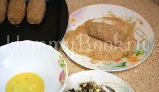 зразы с грибами и яйцом