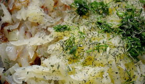 зразы с картофелем и жареным луком