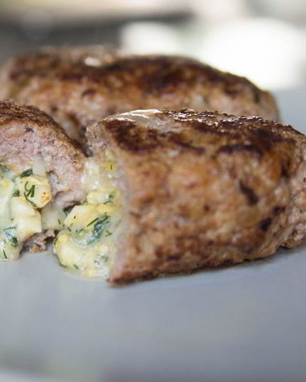 Рецепт зраз с сыром и зеленью