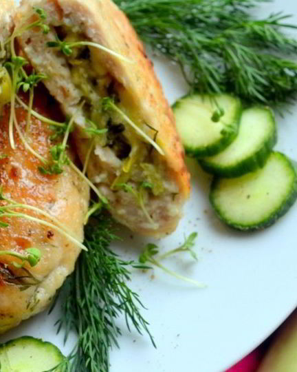 Рецепт зразы с творогом и свежим кабачком