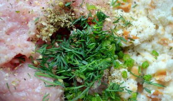 зразы с творогом и свежим кабачком