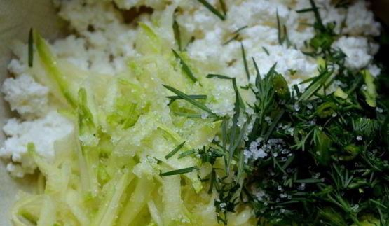 зразы с творогом и свежим кабачком