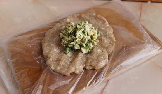 зразы с зеленым горошком и зеленью