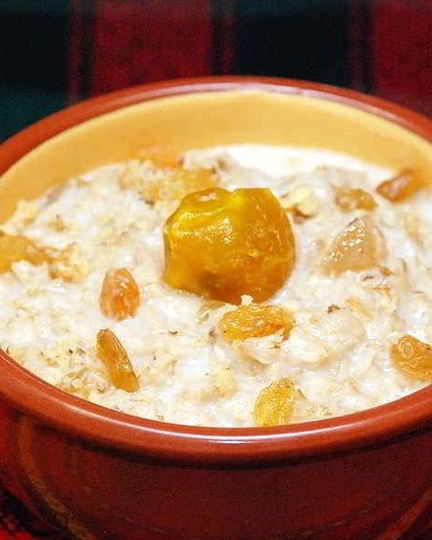 Рецепт геркулесовой каши с грецкими орехами