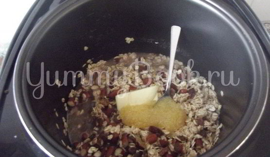 геркулесовая каша с миндалем и изюмом в мультиварке