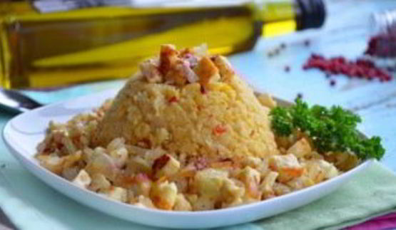 гороховая каша с курицей