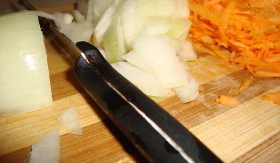 гороховая каша с мускатным орехом и соевым соусом