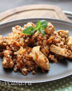 Гречка по-купечески с курицей