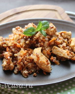 Гречка по-купечески с курицей