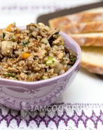 Гречка с фаршем и грибами