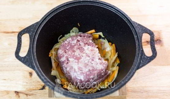 гречка с фаршем и грибами