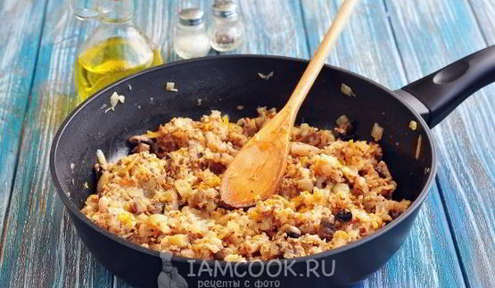 гречка с фаршем в духовке