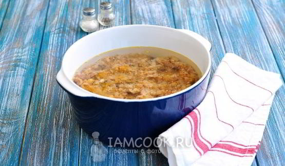 гречка с фаршем в духовке