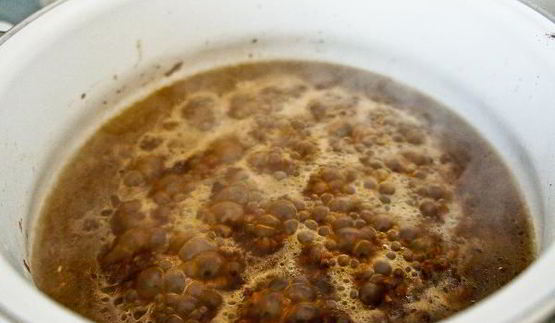 гречка с финиками и апельсинами