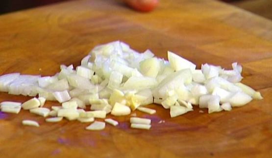 гречка с грибами, луком и укропом