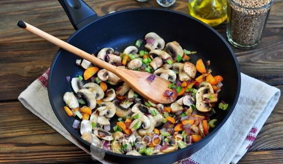 гречка с грибами в горшочке в духовке