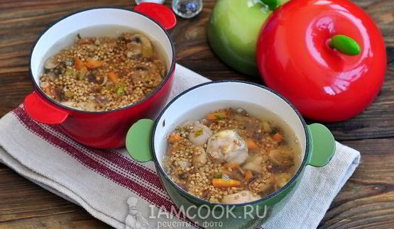 гречка с грибами в горшочке в духовке