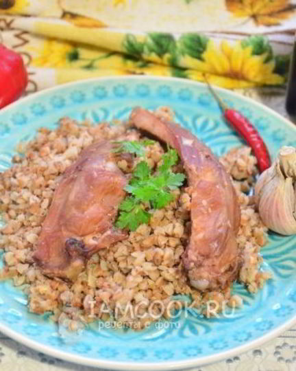 Рецепт гречки с копчеными ребрышками