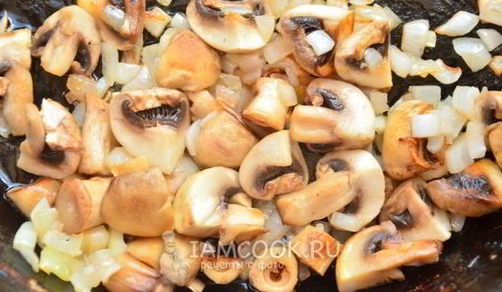 гречка с курицей и грибами