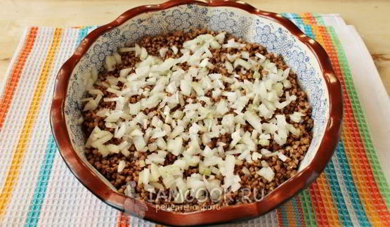 гречка с курицей в духовке с сыром