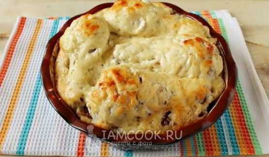 гречка с курицей в духовке с сыром