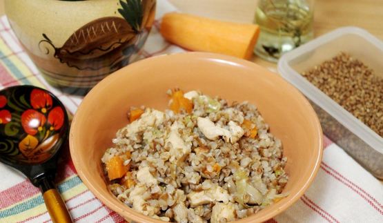 гречка с курицей в горшочке