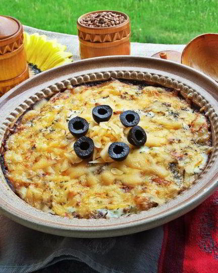 Рецепт гречки с курочкой под сыром