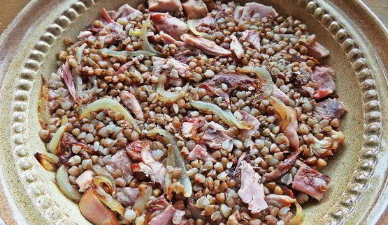 гречка с курочкой под сыром