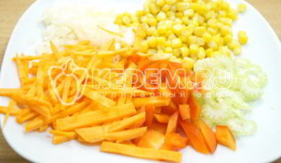 гречка с овощами и фасолью