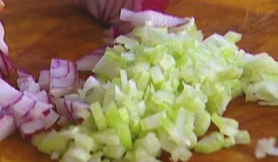 гречка с овощами, козьим сыром и белым вином