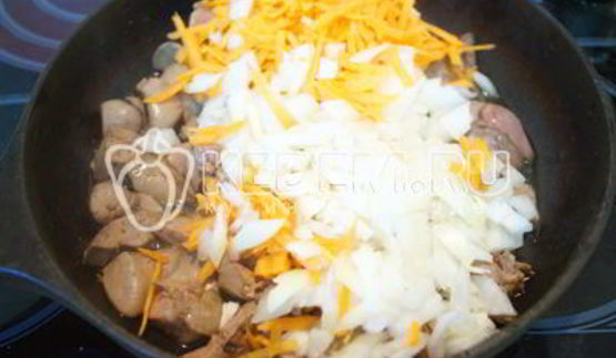 гречка с печенью