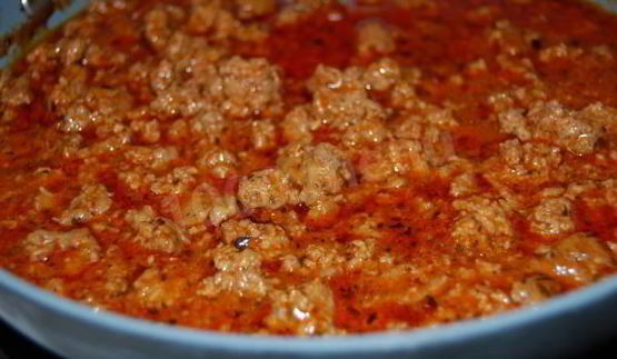 гречка с соусом болоньезе