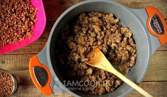 гречка со свиным фаршем