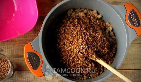 гречка со свиным фаршем