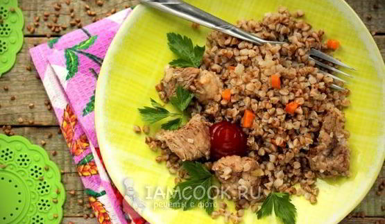 гречка со свиным мясом в духовке