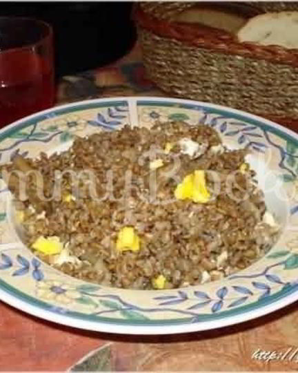 Рецепт гречневой каши с белыми грибами