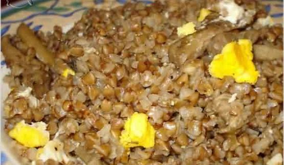 гречневая каша с белыми грибами