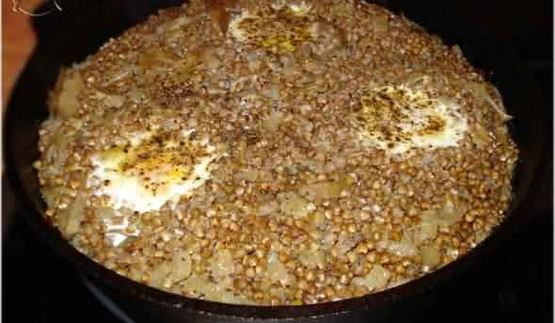 гречневая каша с белыми грибами