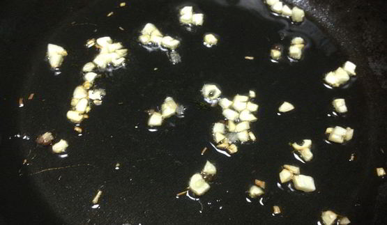 гречневая каша с чесноком и грецкими орехами