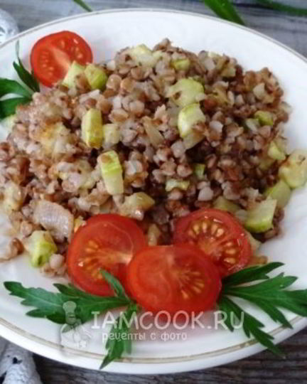Рецепт гречневой каши с кабачком