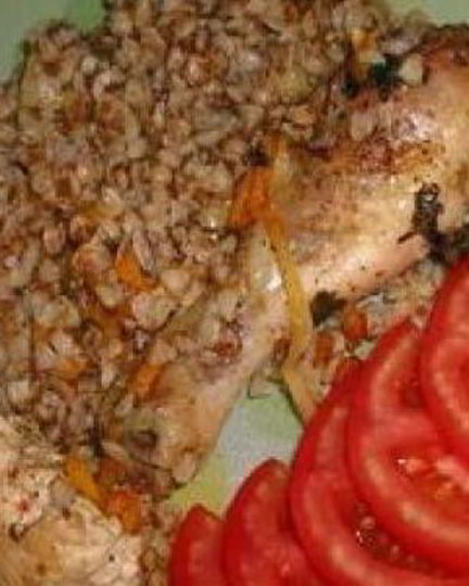 Рецепт гречневой каши с куриной ножкой