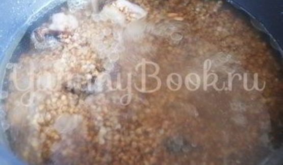 гречневая каша с мясом и грибами в мультиварке