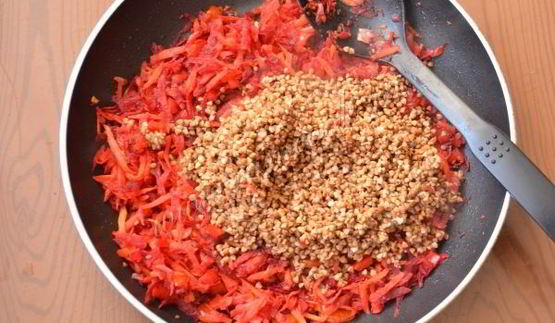 гречневая каша с овощами