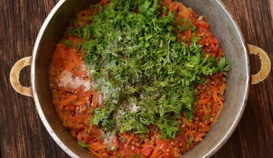 гречневая каша с овощами