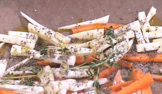 гречневая каша с запеченными овощами