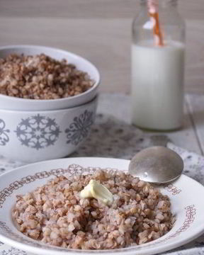 Гречневая каша вязкая на воде