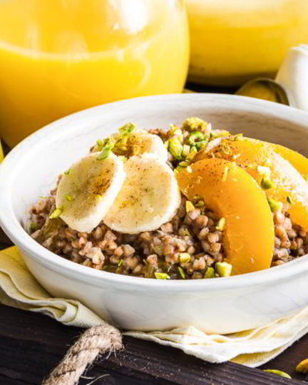 Рецепт гречневой сладкой каши с бананами