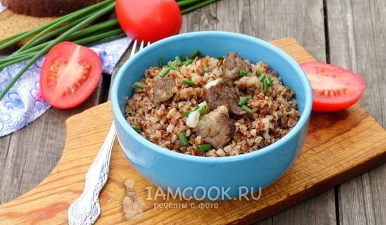 каша гречневая с мясом