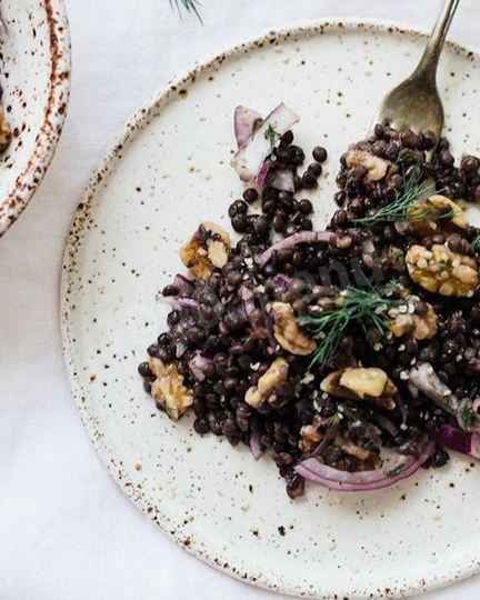 Рецепт каши из черной чечевицы