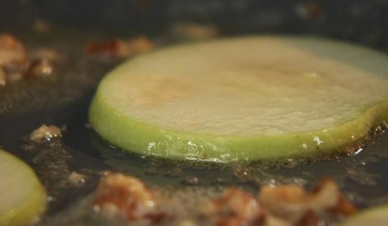 каша из зеленой гречи с яблоком и тархун